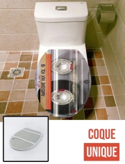 Housse de toilette - Décoration abattant wc Awesome Mix Cassette