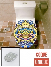 Housse de toilette - Décoration abattant wc Aztec God Shield