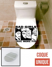 Housse de toilette - Décoration abattant wc Bad girls have more fun