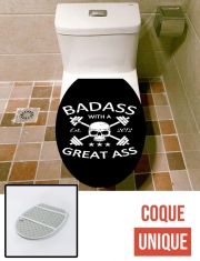 Housse de toilette - Décoration abattant wc Badass with a great ass
