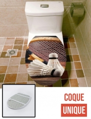 Housse de toilette - Décoration abattant wc Badminton Champion