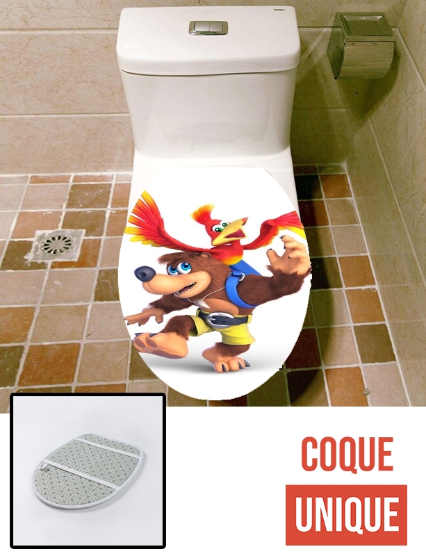 Housse de toilette - Décoration abattant wc banjo kazooie