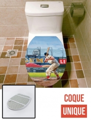 Housse de toilette - Décoration abattant wc Baseball Painting