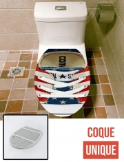 Housse de toilette - Décoration abattant wc Chaussure All Star Usa