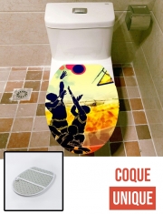 Housse de toilette - Décoration abattant wc Basketball is life