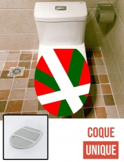 Housse de toilette - Décoration abattant wc Basque
