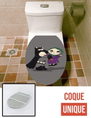 Housse de toilette - Décoration abattant wc Batguy