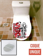 Housse de toilette - Décoration abattant wc Be my Valentine TWD