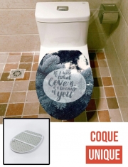 Housse de toilette - Décoration abattant wc Because of You