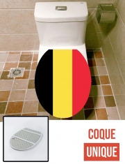 Housse de toilette - Décoration abattant wc Drapeau Belgique