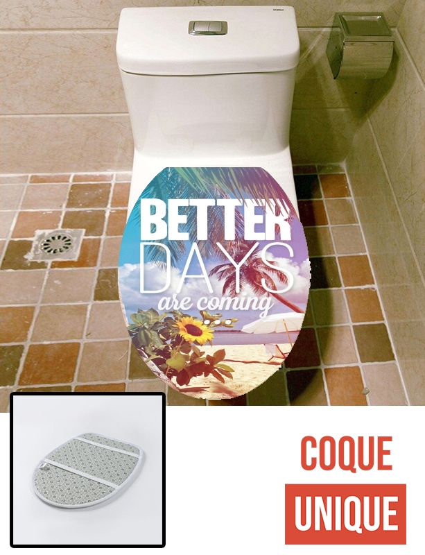 Housse de toilette - Décoration abattant wc Better Days