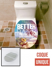 Housse de toilette - Décoration abattant wc Better Days