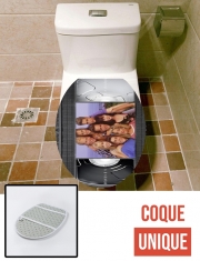 Housse de toilette - Décoration abattant wc beverly hills 90210