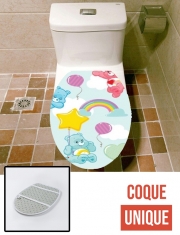 Housse de toilette - Décoration abattant wc Bisounours