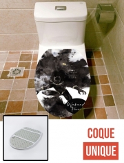Housse de toilette - Décoration abattant wc Black Panther Abstract Art WaKanda Forever