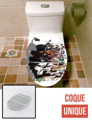 Housse de toilette - Décoration abattant wc Bleach All characters