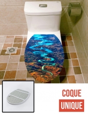 Housse de toilette - Décoration abattant wc Blue dragon river portugal