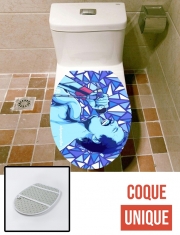 Housse de toilette - Décoration abattant wc Blue Mercury