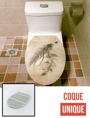 Housse de toilette - Décoration abattant wc Boho Feather