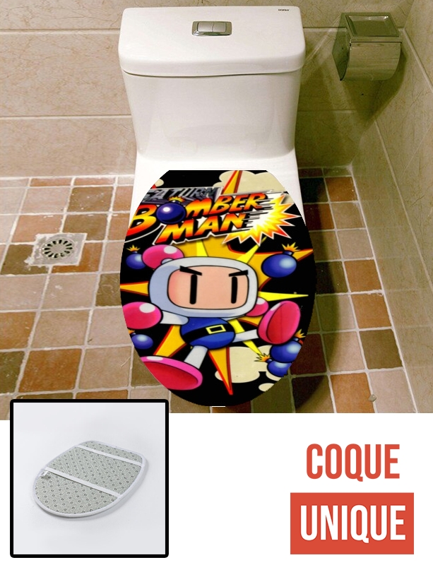Housse de toilette - Décoration abattant wc Boomberman Art