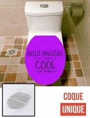 Housse de toilette - Décoration abattant wc Boulangère la plus cool
