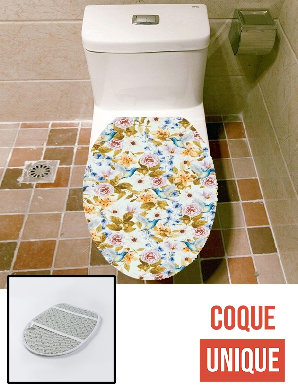 Housse de toilette - Décoration abattant wc Brassica Alba