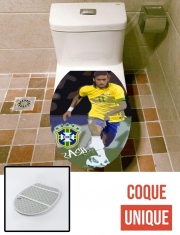 Housse de toilette - Décoration abattant wc Brazil Foot 2014