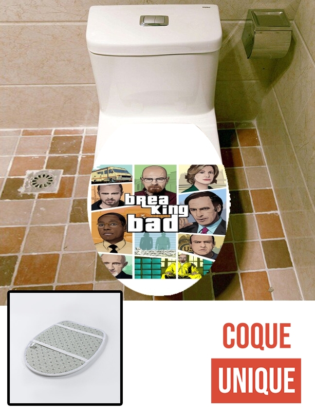 Housse de toilette - Décoration abattant wc Breaking Bad GTA Mashup