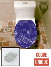 Housse de toilette - Décoration abattant wc Vitre brisée