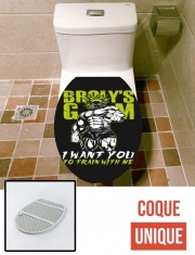 Housse de toilette - Décoration abattant wc Broly Training Gym