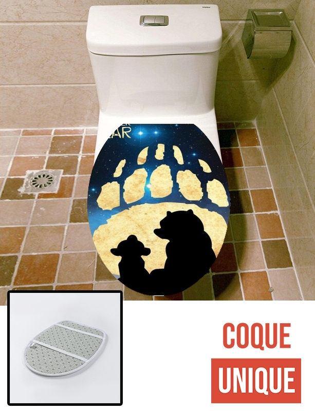 Housse de toilette - Décoration abattant wc Brother Bear