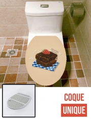 Housse de toilette - Décoration abattant wc Brownie Chocolate