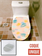 Housse de toilette - Décoration abattant wc BRUSH STROKES