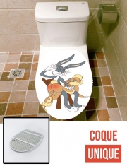 Housse de toilette - Décoration abattant wc Bugs Spanking Lola