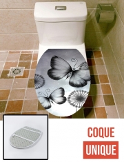 Housse de toilette - Décoration abattant wc Butterflies Dandelion