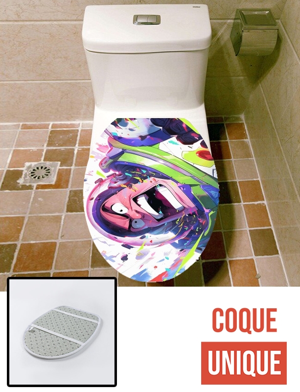 Housse de toilette - Décoration abattant wc Buzz Angry