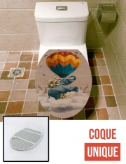 Housse de toilette - Décoration abattant wc c l o u d s 