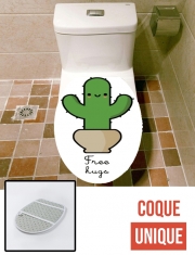 Housse de toilette - Décoration abattant wc Cactus Free Hugs