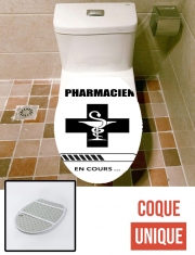 Housse de toilette - Décoration abattant wc Cadeau etudiant Pharmacien en cours