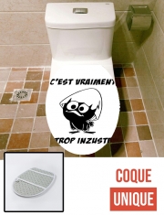 Housse de toilette - Décoration abattant wc Calimero Vraiment trop inzuste