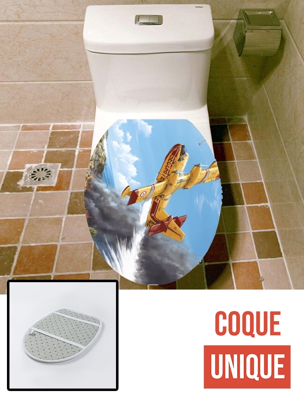 Housse de toilette - Décoration abattant wc Canadair