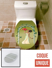 Housse de toilette - Décoration abattant wc Cancer - Princess Tiana