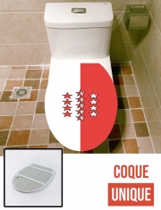 Housse de toilette - Décoration abattant wc Canton du Valais