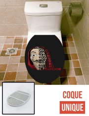 Housse de toilette - Décoration abattant wc Casa de Papel Mask Vilain