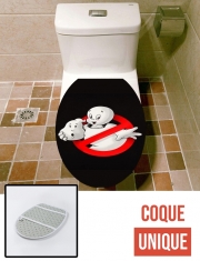 Housse de toilette - Décoration abattant wc Casper x ghostbuster mashup