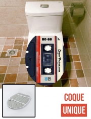 Housse de toilette - Décoration abattant wc Cassette audio K7