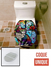 Housse de toilette - Décoration abattant wc CAT Crystal
