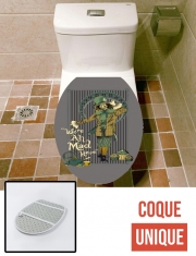 Housse de toilette - Décoration abattant wc Chapelier fou