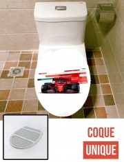 Housse de toilette - Décoration abattant wc Charles leclerc Ferrari
