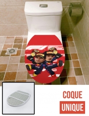 Housse de toilette - Décoration abattant wc Checo Perez And Max Verstappen